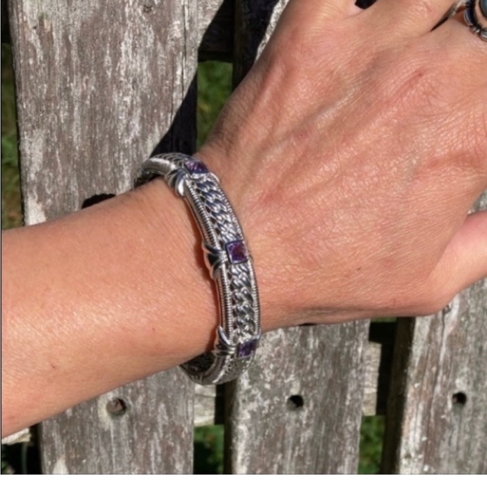 Judith Ripka 925 Silver Bracelet - Picture 3 of 15